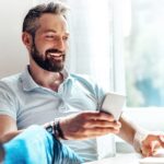 Man Feet Up At Desk