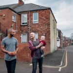 Fathers Walking With Their Little Boy