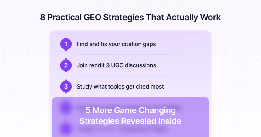 8 Generative Engine Optimization (GEO) Strategies For Boosting AI Visibility in 2025