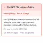 ChatGPT Outage Affects APIs And File Uploads