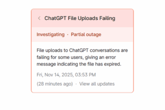 ChatGPT Outage Affects APIs And File Uploads